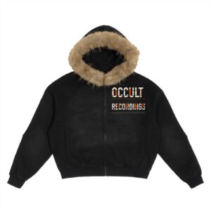 OCCULT RECORDINGS Modular Fur Hoodie